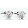 Glam Roller/Clear Cuff Links